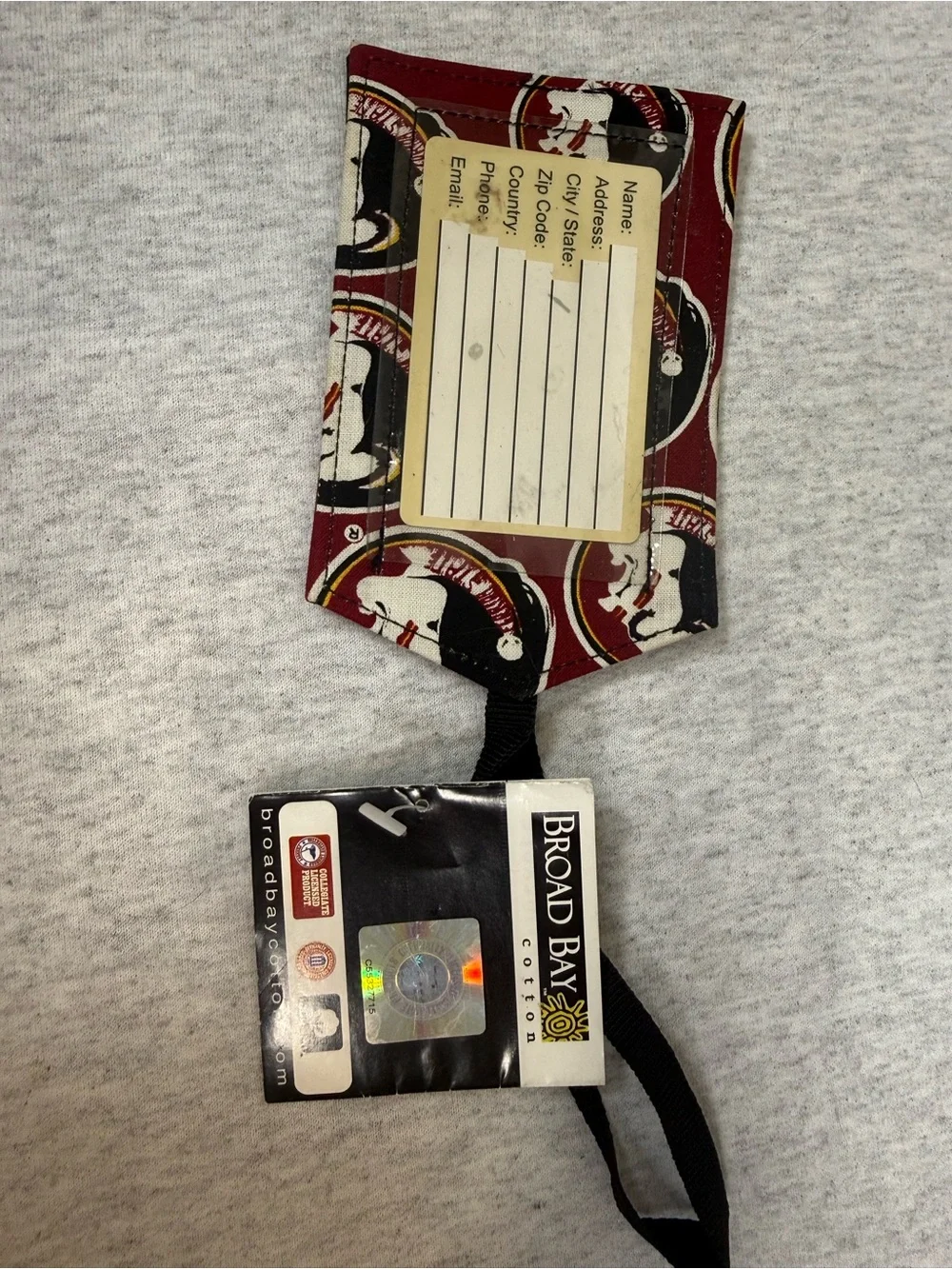 SAX Florida State Seminoles Luggage Tag - NWT